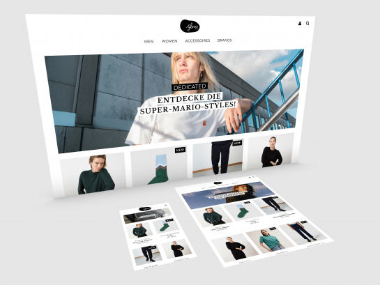Aus dem Boden gestampft: der neue Webshop