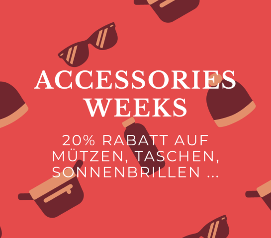 ACCESSORIES WEEKS: 20% auf Mützen, Taschen, Sonnenbrillen ...